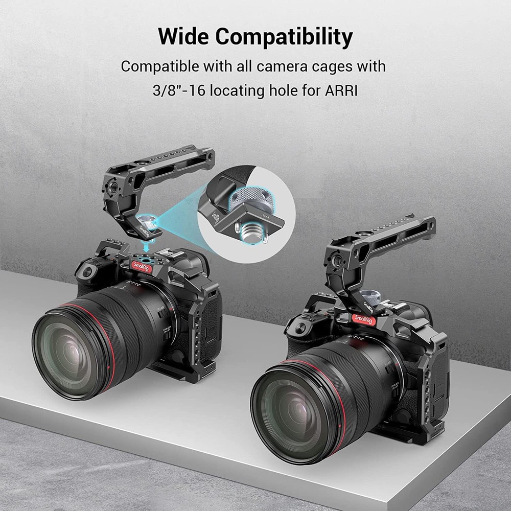SmallRig Arri Top Handle with Cold Shoe Mount Handgrip for Camera Cage-3765