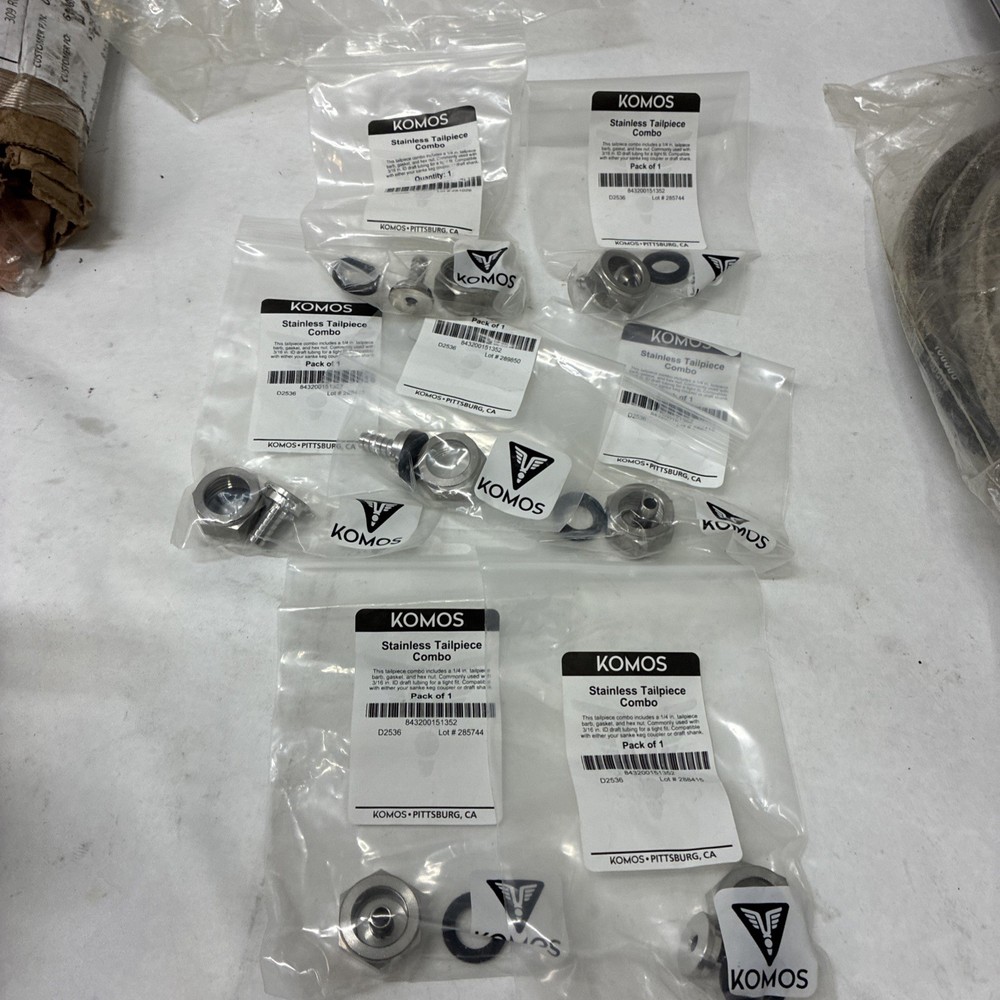 KOMOS® Stainless Tailpiece Combo Qty 7