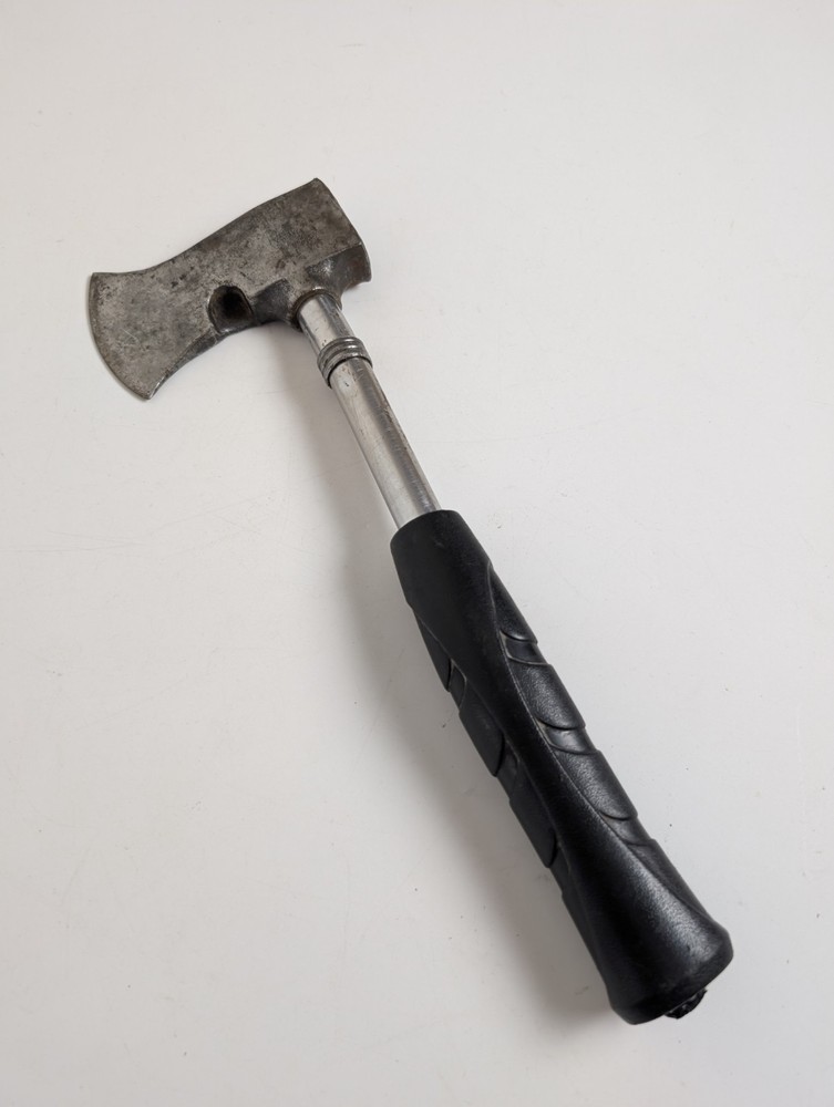 Vintage Hatchet Hammer Multi Tool Axe Nail Puller Steel Handle Camping Tool