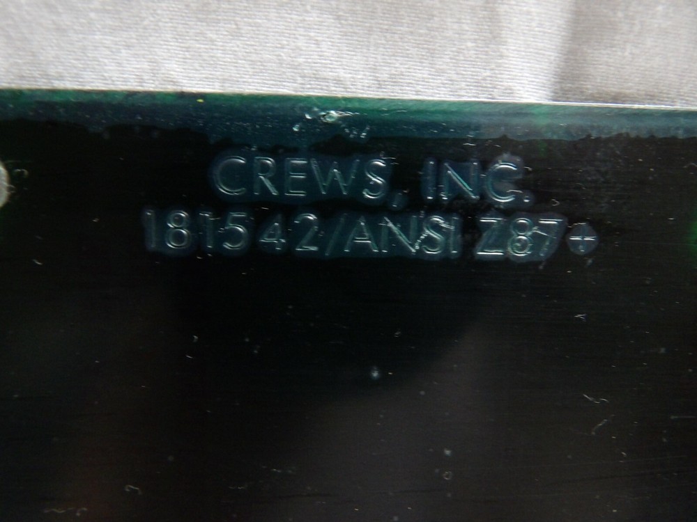 Crews Visor / Face Shield Dark Green 8" x 15-3/8"