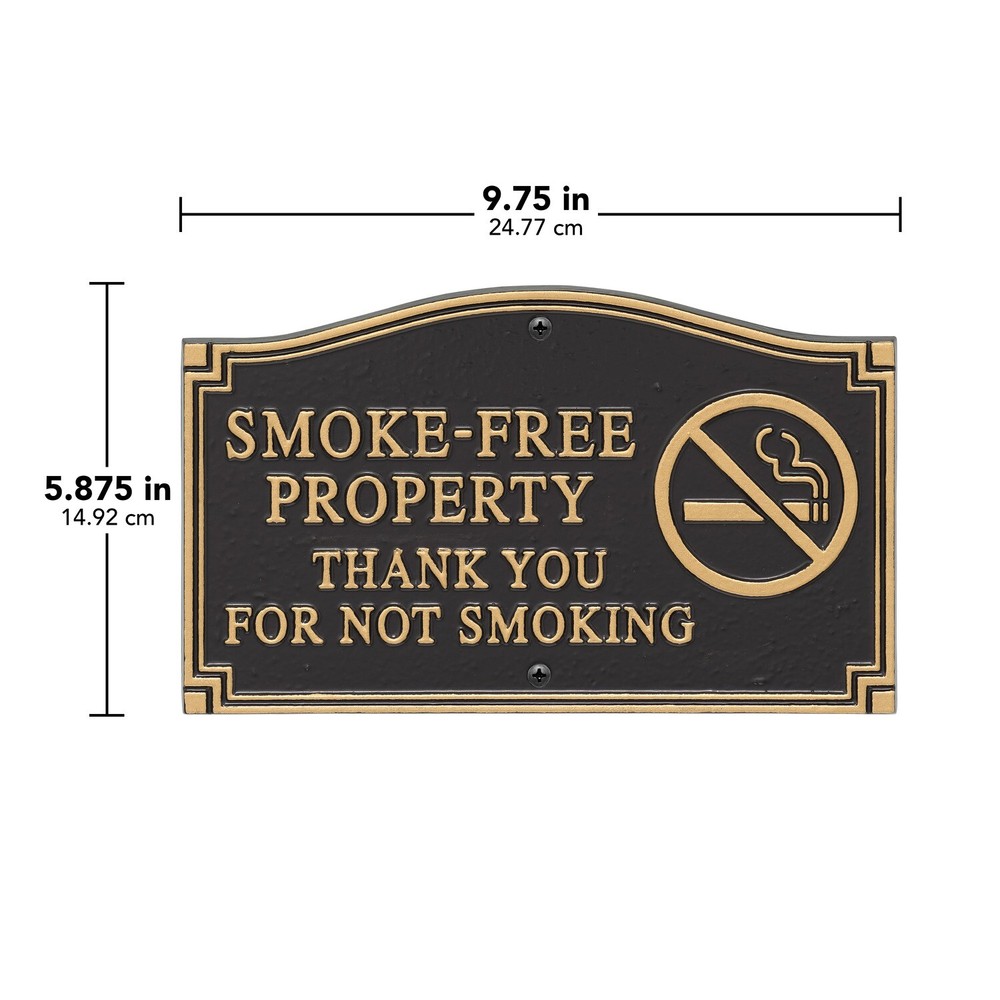 Smoke-Free Property Lawn/Wall Statement Sign