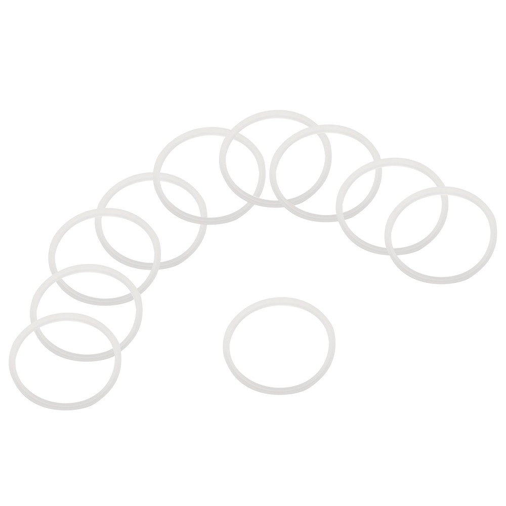 10pcs 40oz Replacement Silicone Lid Seals Ring (3", O-shaped, White)