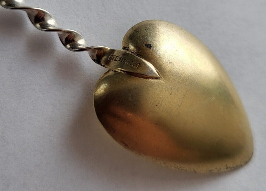 Sterling Silver Heart Niagara Spoon - Souvenir