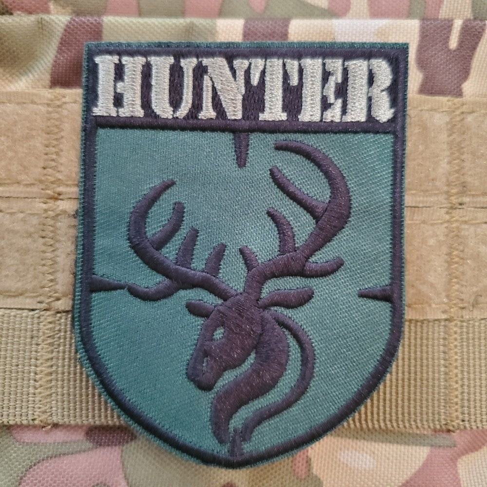 HUNTER Tactical Morale Patch Hook and Loop