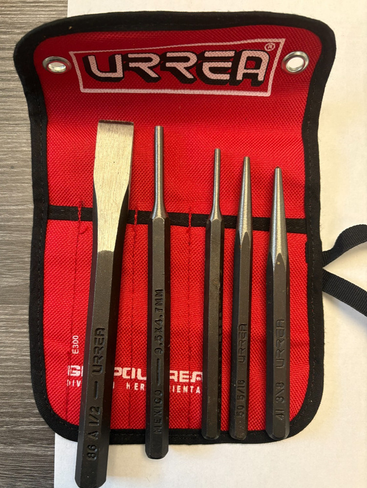 URREA #3 PUNCH & CHISEL SET 5 PC