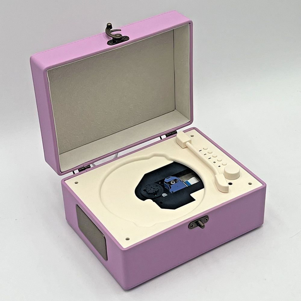 CD Player Portable Bluetooth, Pink Retro CD Player Tested Worrks