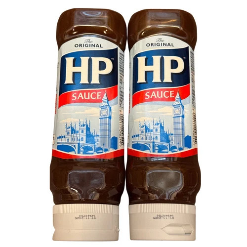2 Pack HP Topdown Brown Sauce 450g Bottles