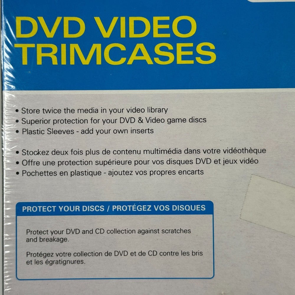 DVD Cases Slim 25 Pack Disc Storage Plastic Hard Shell Sealed Verbatim Trimcases
