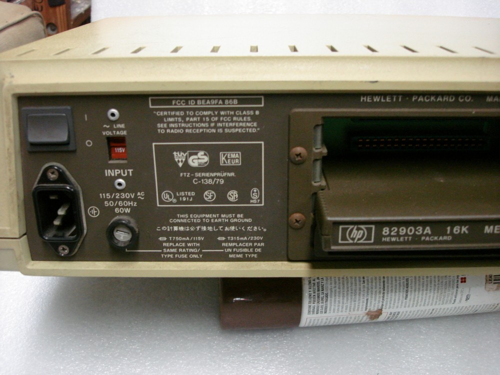 RARE! Vintage Hewlett Packard 86B Computer HP 86B