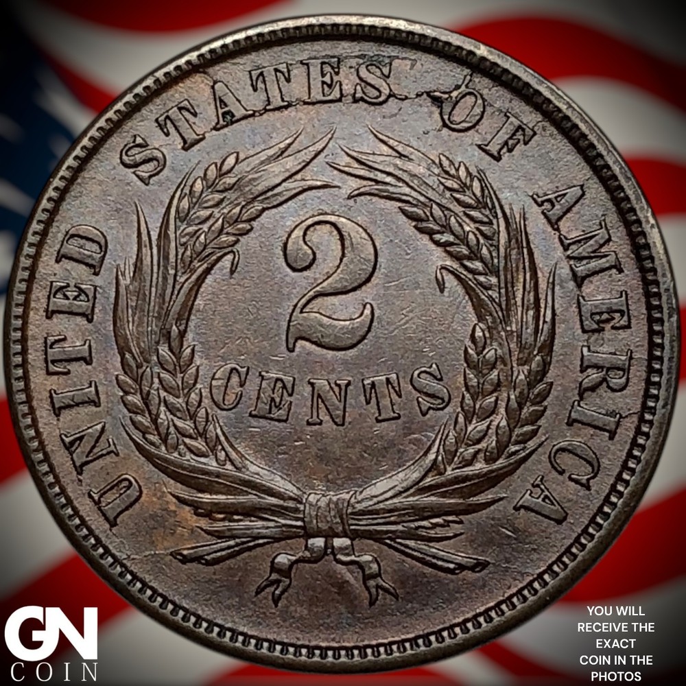 1864 2 Cent Piece Z4982