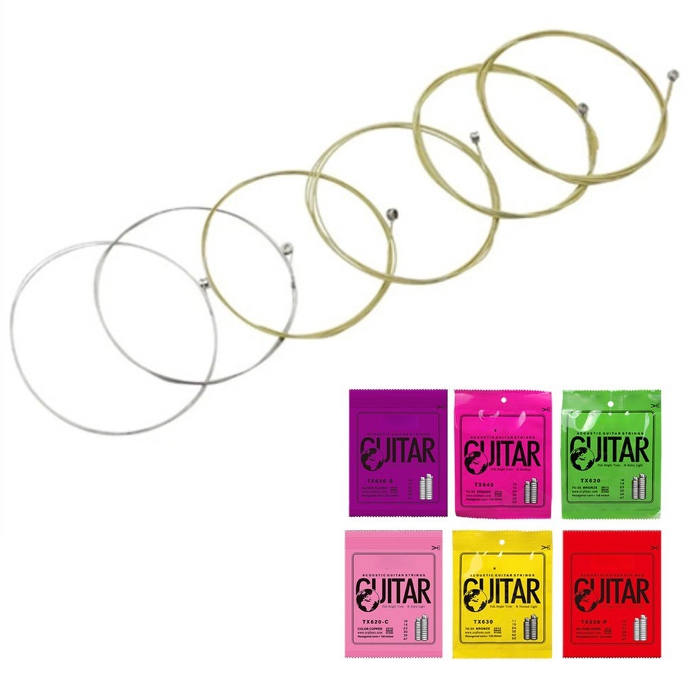 Acoustic Guitar Strings Balanced Tone Phosphor Bronze Hexagonal Steel Core