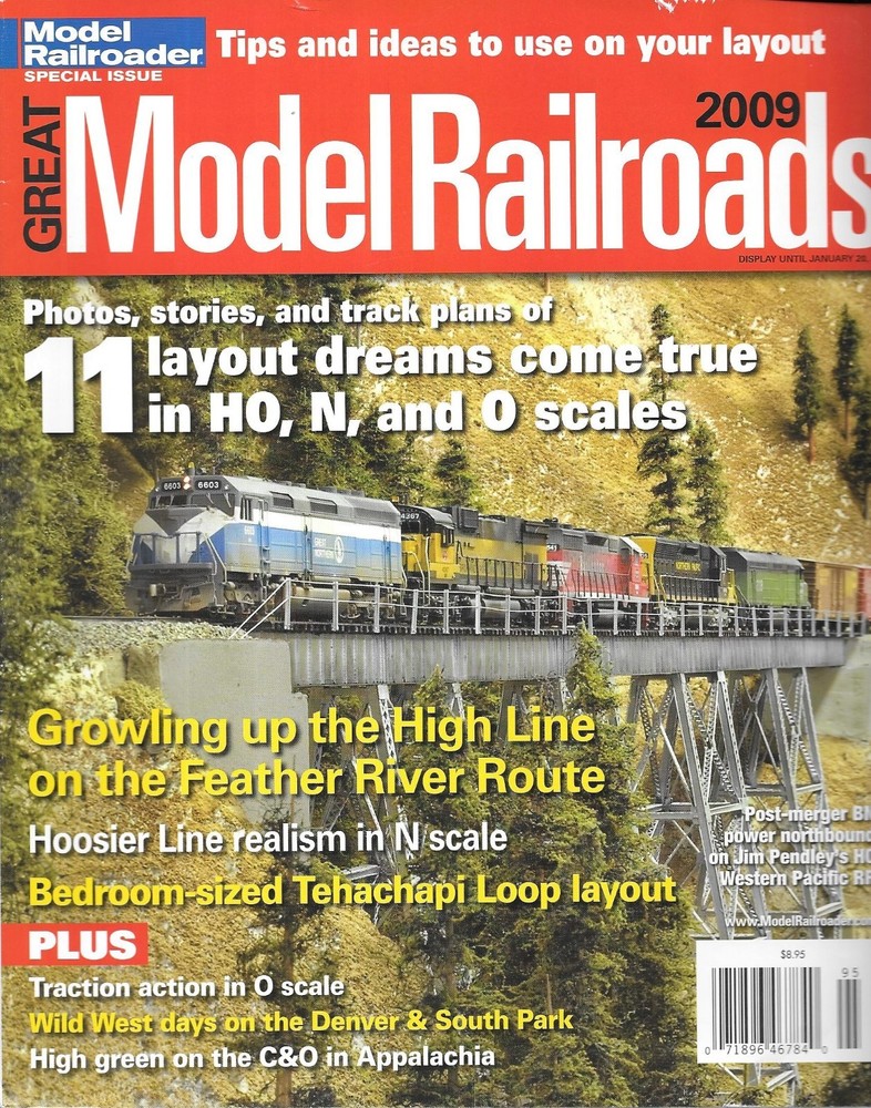 Great Model Railroads 2009 HO N O Scale Feather River Tehachapi Loop Layout C&O