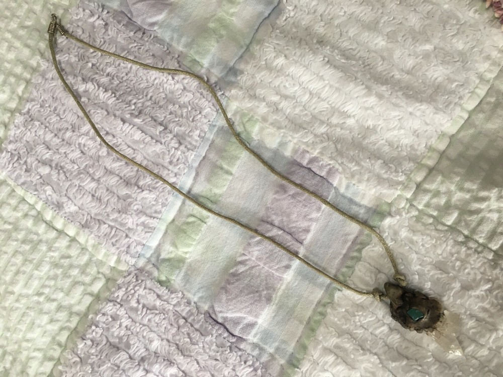 Quartz Crystal Necklace 19"