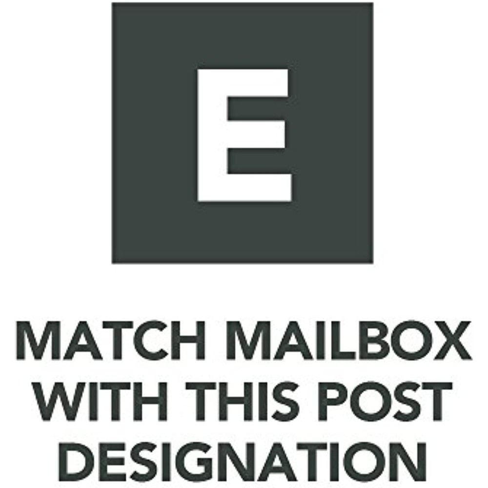 Gibraltar Mailboxes Patriot Large Capacity Rust-Proof Plastic Black, Post-Mount