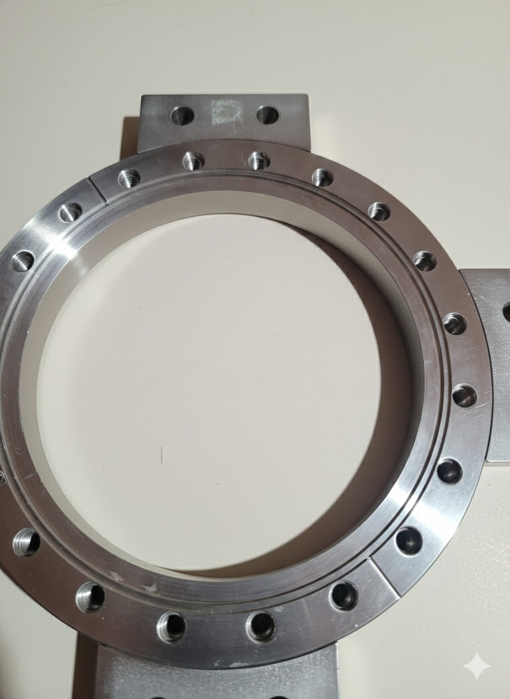KIMBALL | 8" CF UNION | TRIPLE-WING MOUNTING NODE | 304SS | DN160CF | CONFLAT