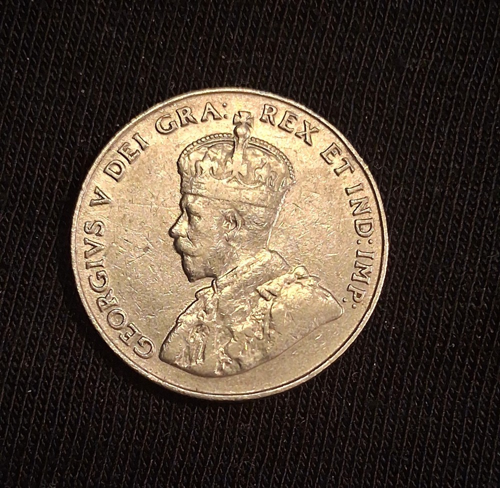 CANADA-1925 NICKEL-KEY DATE-VF