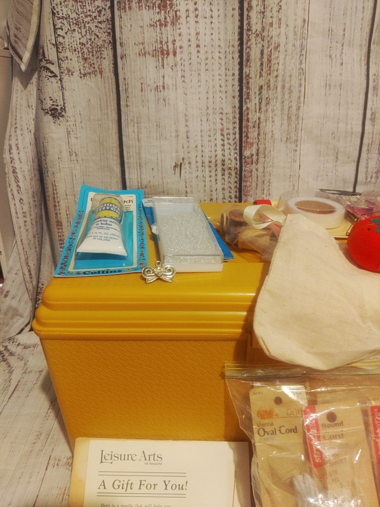 Large Sewing Box With Supplies