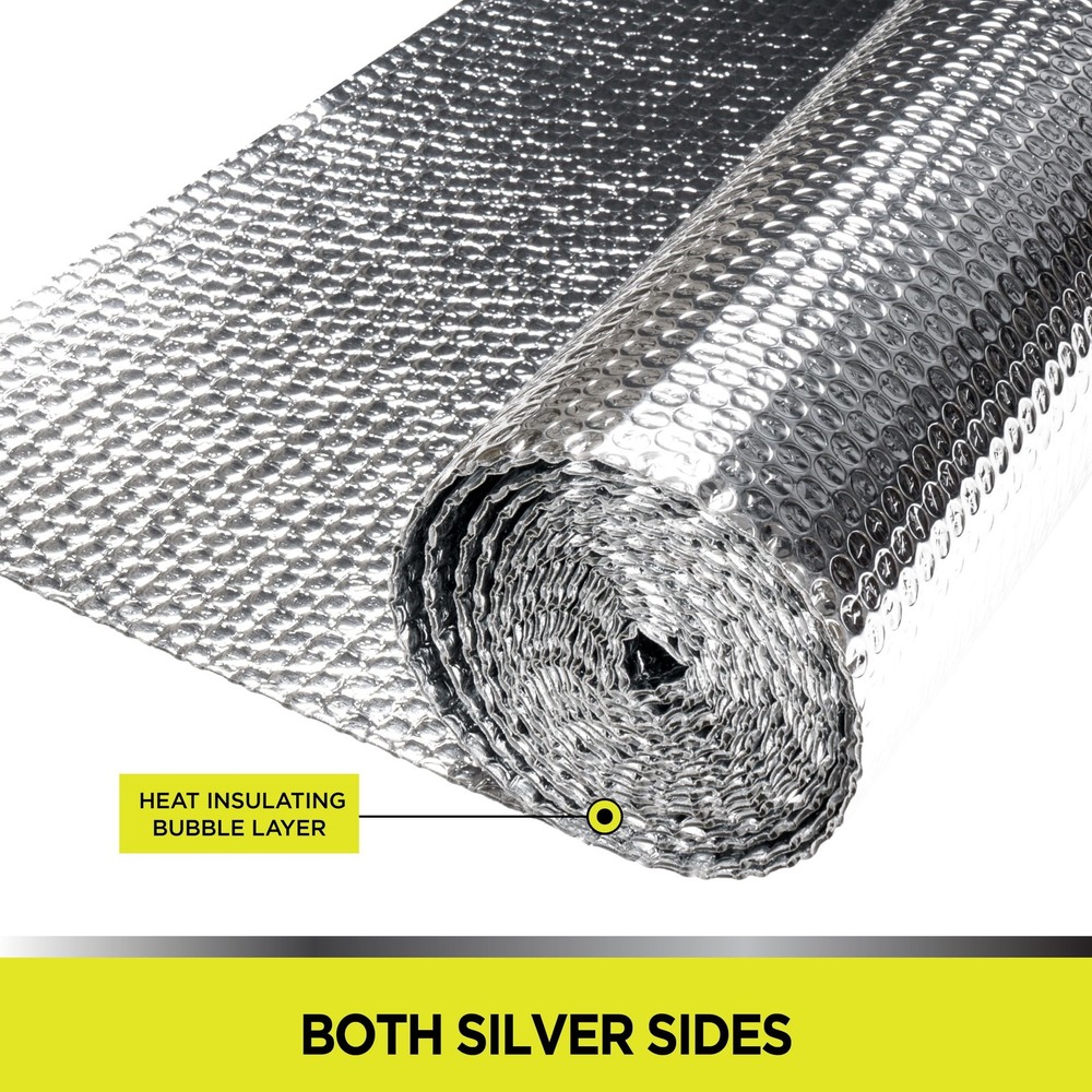 Reflective Insulation UV blocking Shade Roll Single Bubble For Car &RV 30"x15 Ft