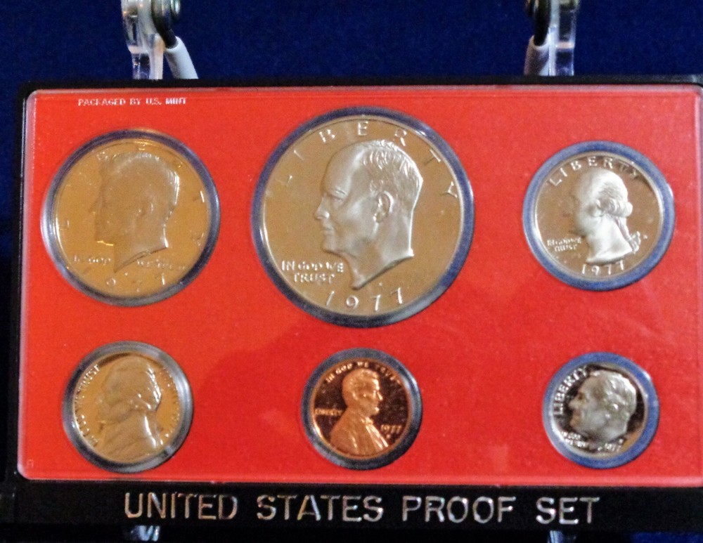 1977-S, U.S. Proof set with box.