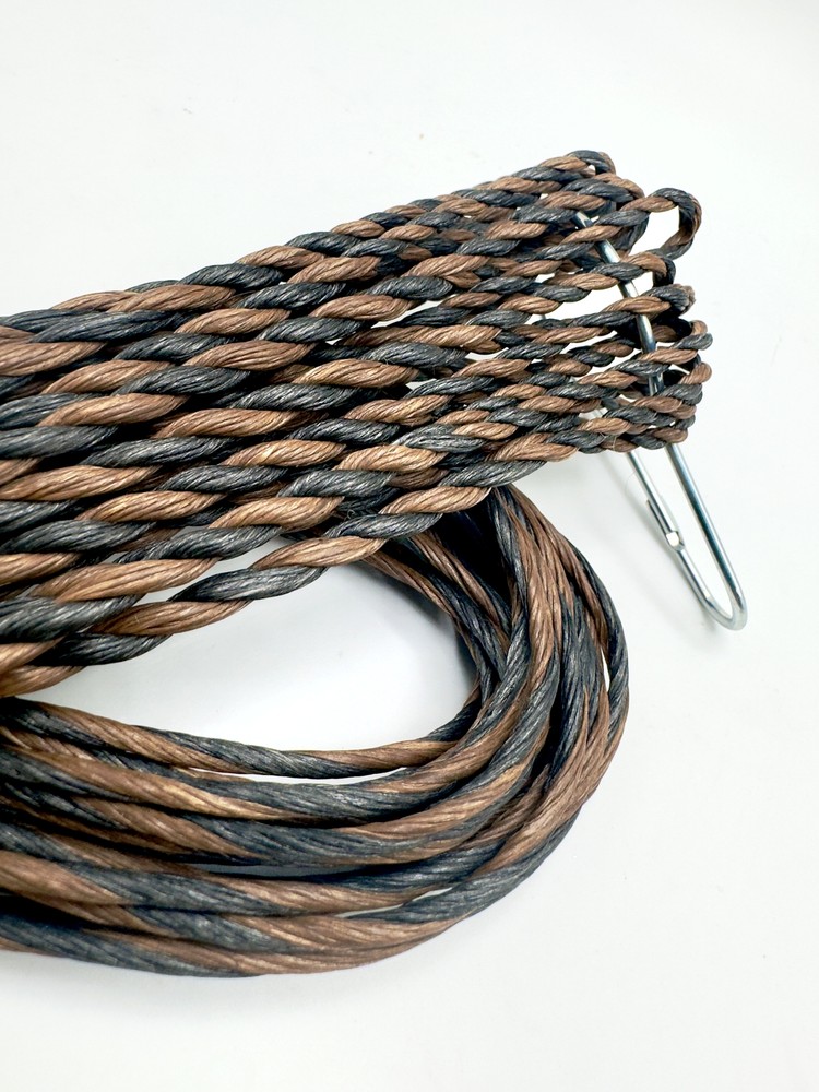 Longbow Flemish Archery Bowstring - FF - Traditional Bowstrings Black and Brown