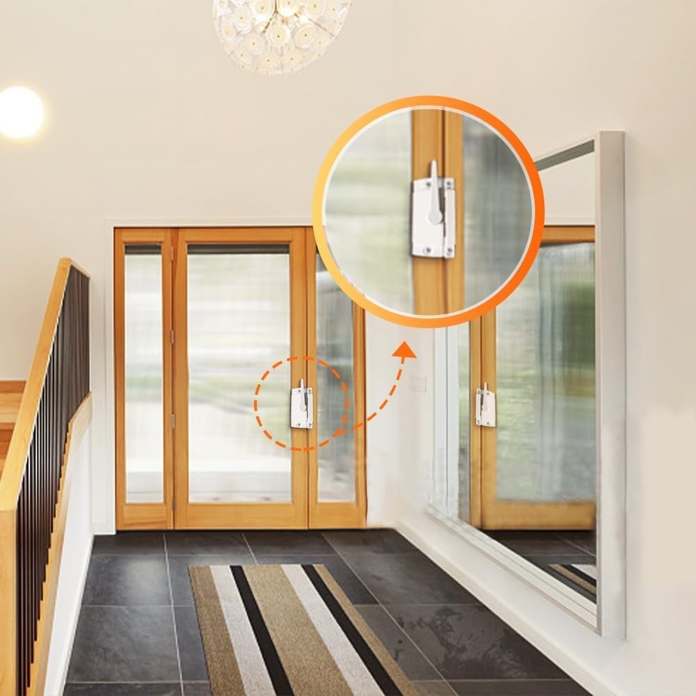 2 Pack Security Window Sash Locks - Fits Horizontal or Vertical Windows