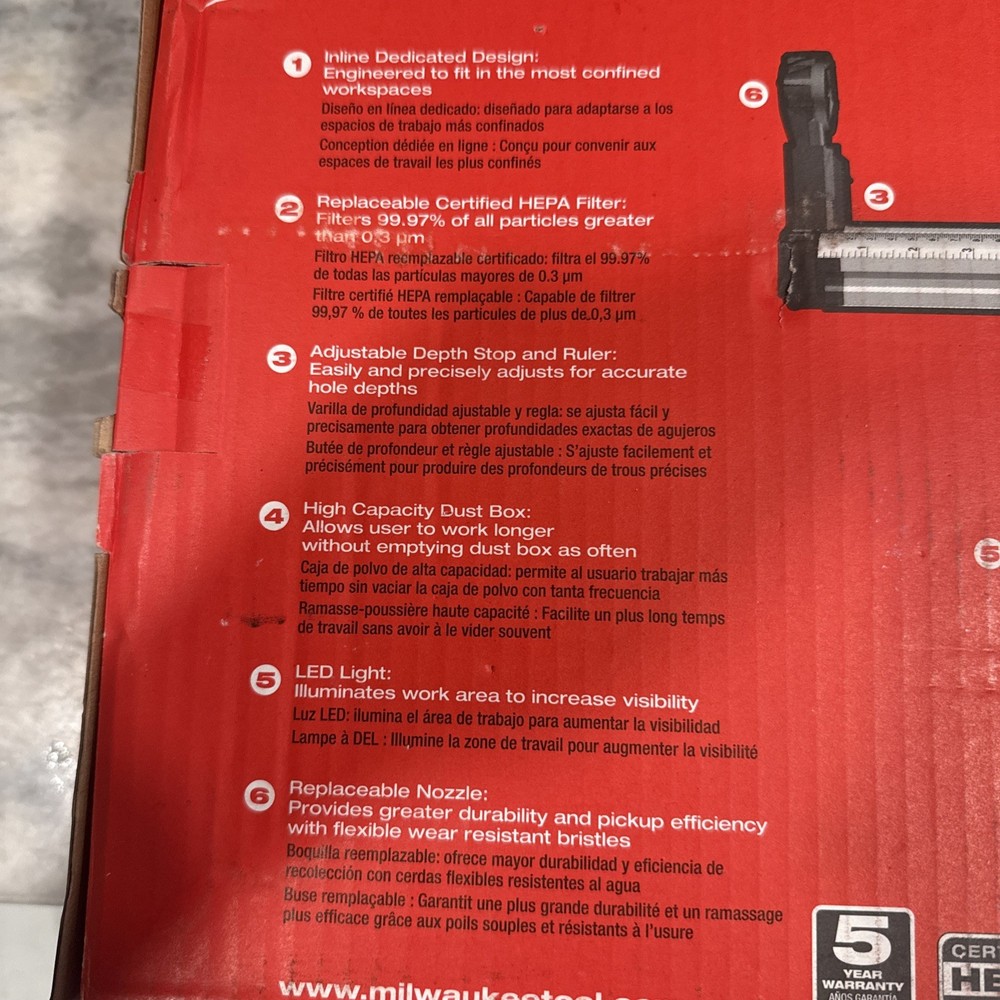 Milwaukee 2715-DE M18 HAMMERVAC Dedicated Dust Extractor