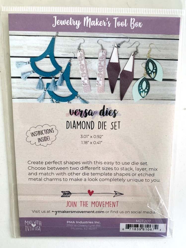 6 Pkgs Jewelry Maker's Tool Box Dies 6 Shapes Multiple Sizes per Shape
