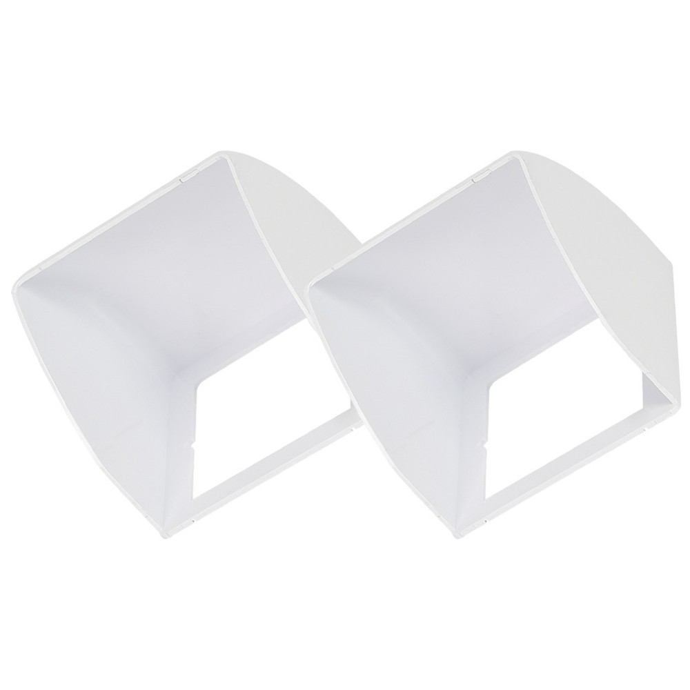 2 Pcs Plastic Bell Cover Doorbell Waterproof Protector Protective