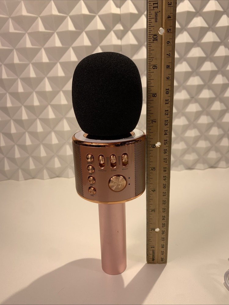 BONAOK Wireless Bluetooth Karaoke Microphone/Speaker 3-In-1 Portable Handheld