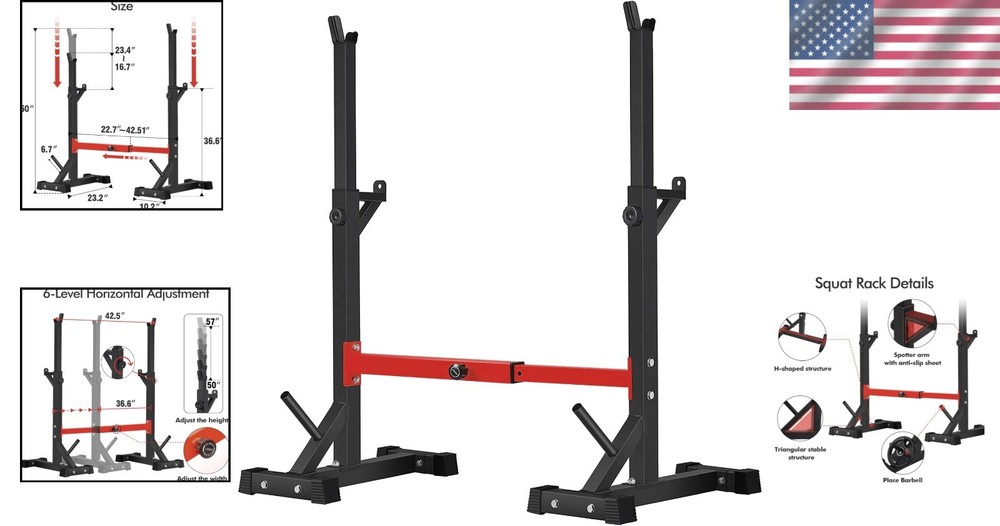 Multi-Functional Weight Rack for Home Gym