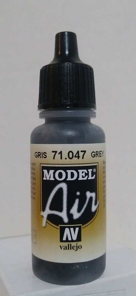 Vallejo Model Air acrylic paint 71.047, Grey.