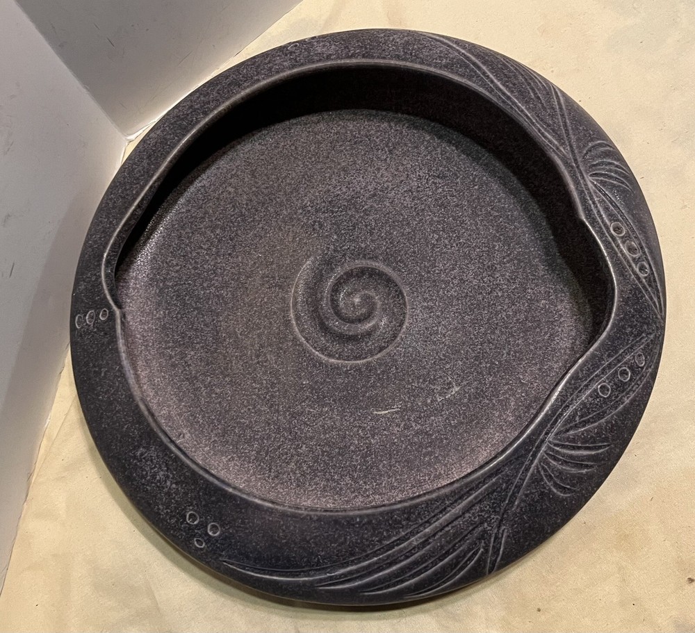 Studio Pottery Bowl Incised Design Signed