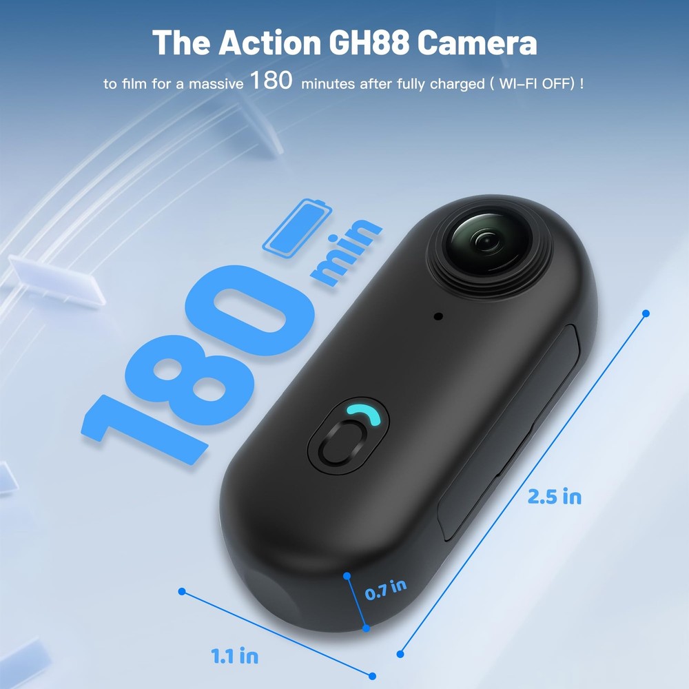 Mini Body Camera (Black-128GB)