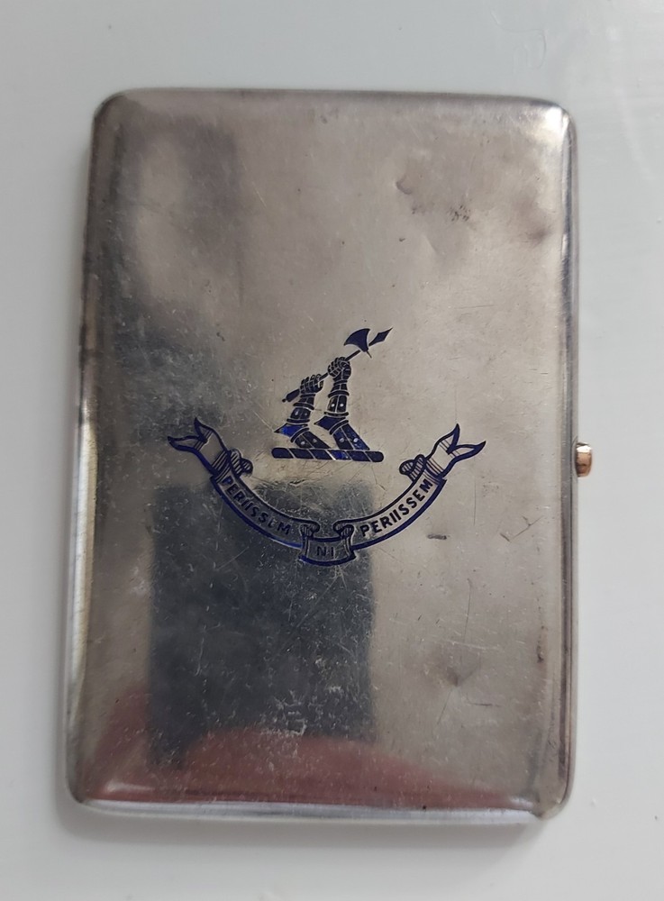Antique Solid Silver English Cigarette Case 1823 Heavy 165,52gr Hallmarks