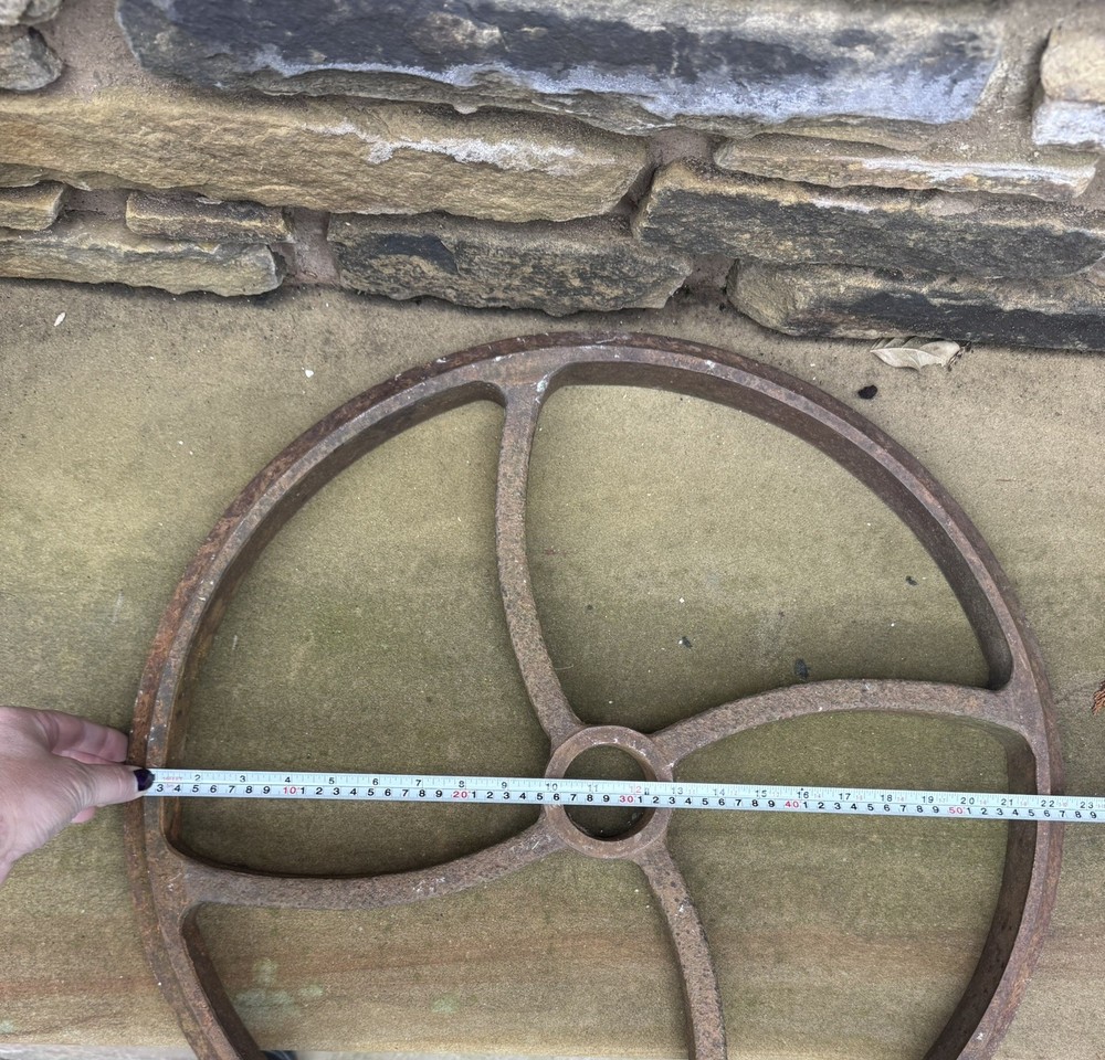 Vintage Original Cast Iron Wheel