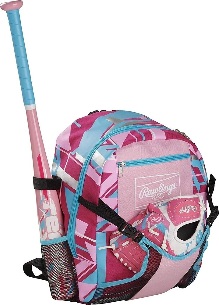 Stylish Pink Backpack for Youth Baseball & Softball