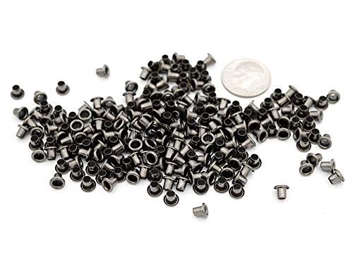 200PCS 2MM Tiny Grommets Eyelets Self-Backing for Beads, Leather, Canvas - Gunme