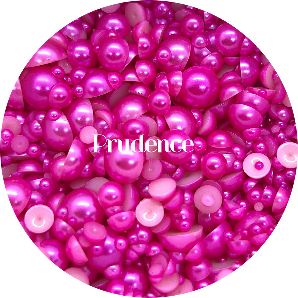 Flat Back Non-Hot Fix Pearls - Pink