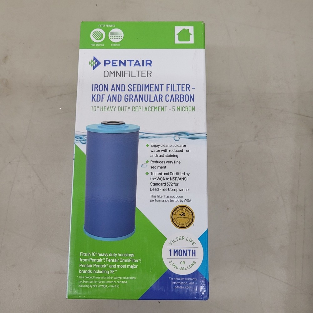 2x Pentair Omnifilter R06 Whole House Water Filter Heavy Duty 10" KDF 85