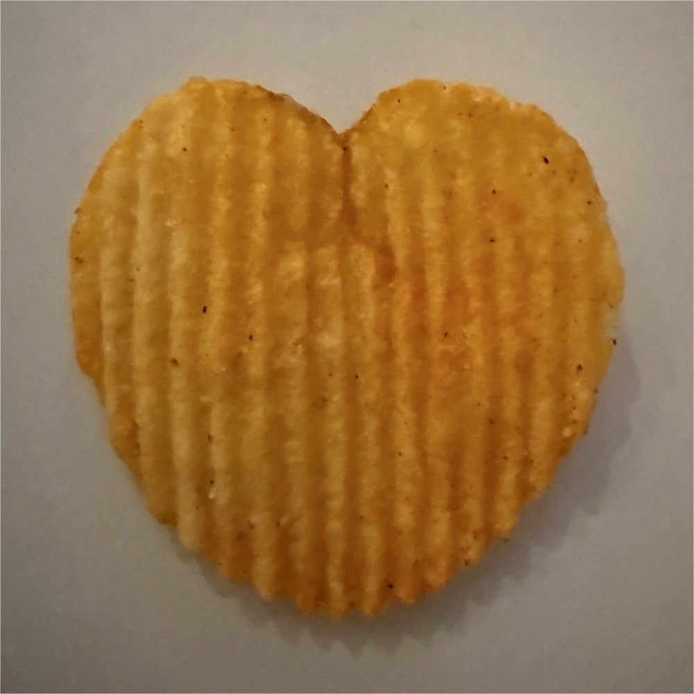Heart-Shaped Potato Chip Novelty