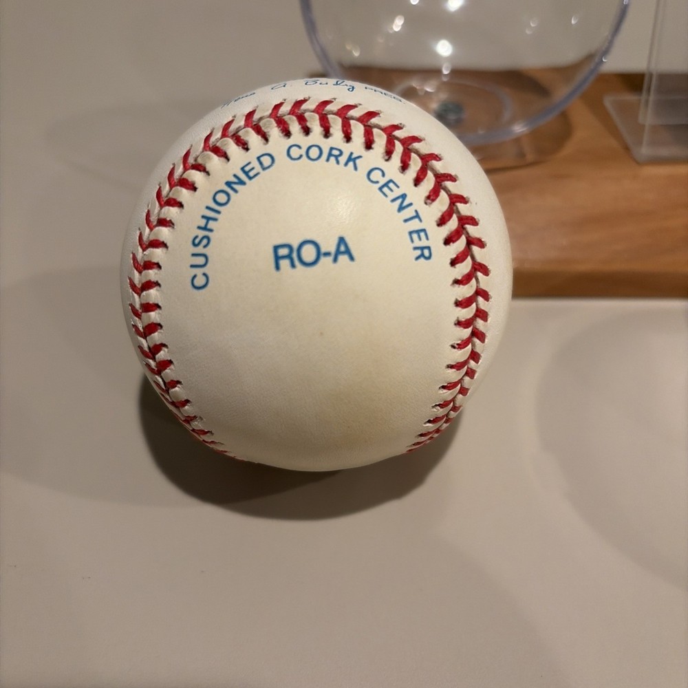 Darin Erstad Signed Autographed Baseball MLB with Upper Deck Card