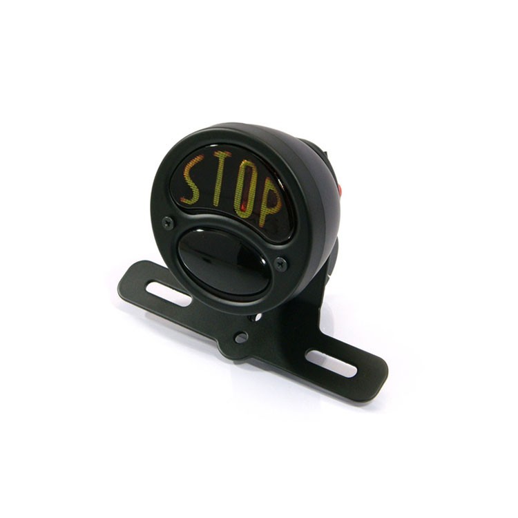 Motorcycle Tail Light Lamp Universal (Black)