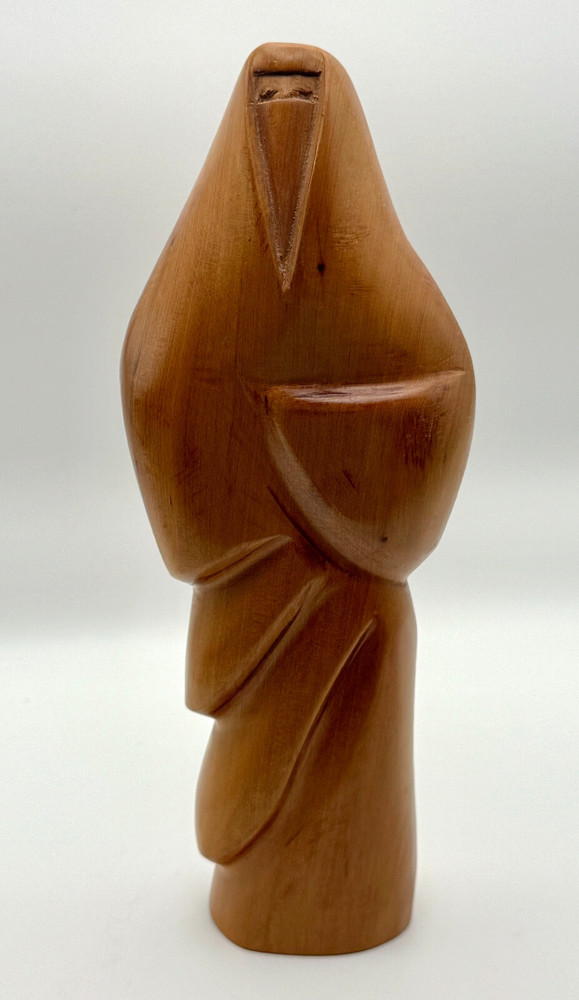 Carved Teak Wood Statuette - FREE SHIPPING