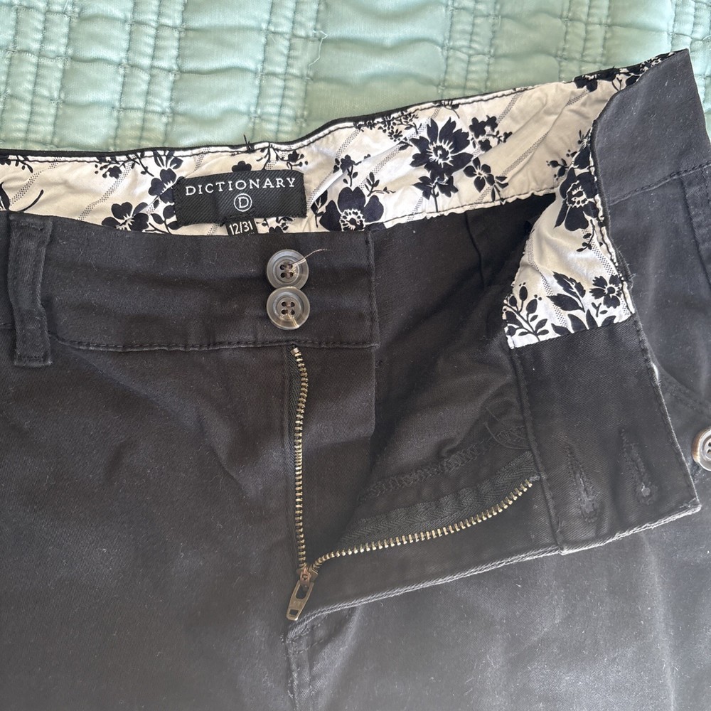Dictionary Size 12/31 Petite Chino Stretch Button Stretch Soft EUC