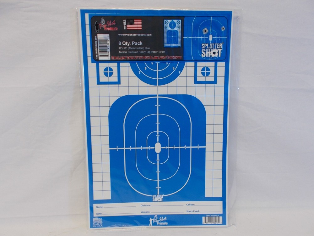 Pro Shot Tactical Precision Heavy Tag Paper Target