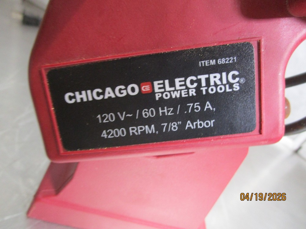 Chicago Electric Power Tools Chainsaw Sharpener 68221