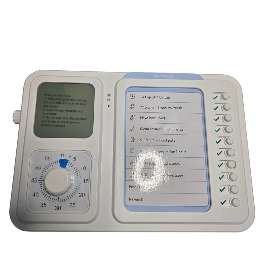 3-in-1 Visual Timer & ADHD Tool for Kids|Adults, Task Timer with Chore Chart ...