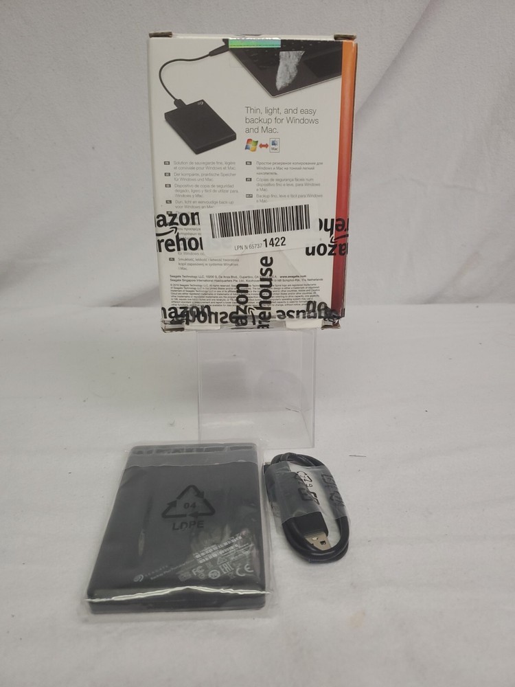 Seagate Backup Plus Black Slim USB 3.0 2TB External Hard Drive HDD 📦