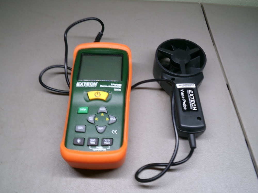 EXTECH INSTRUMENTS AN100 CFM/CMM THERMO-ANEMOMETER