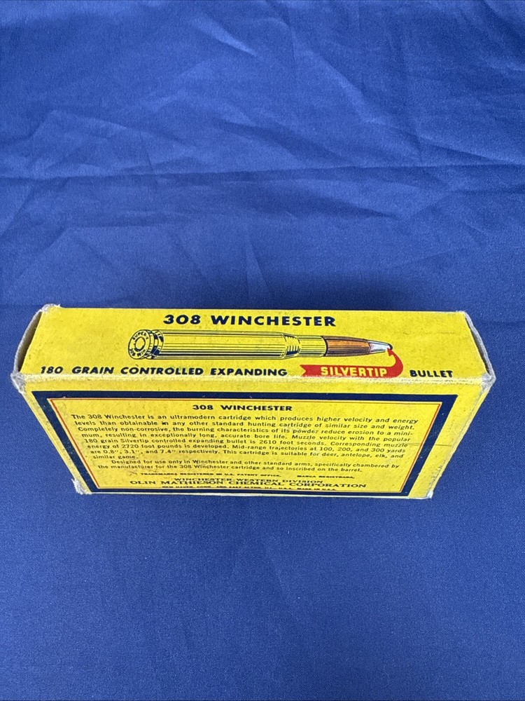 WINCHESTER SUPER X 308 WINCHESTER SILVERTIP EMPTY Nice Colors!!